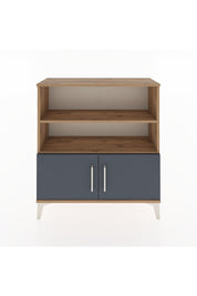 Arges Şifonyer 3 Raflı 2 Kapaklı 88x30x96 Çam-Antrasit