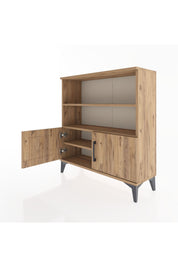 Arges Şifonyer 3 Raflı 2 Kapaklı 88x30x96 Çam-Çam