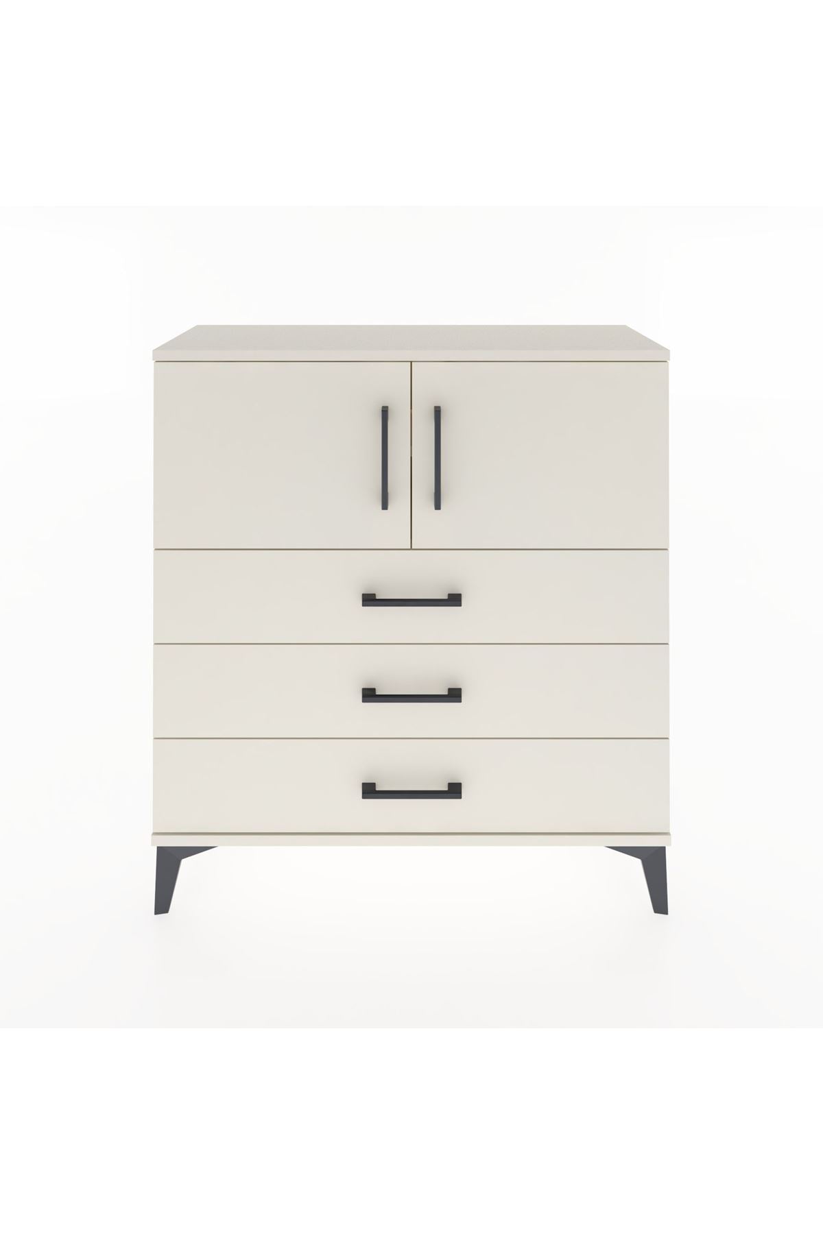Arges Şifonyer 2 Raflı 3 Çekmeceli 2 Kapaklı 88x30x96 Aytaşı-Aytaşı