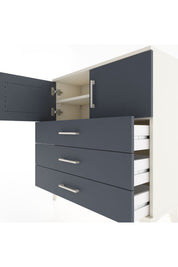 Arges Şifonyer 2 Raflı 3 Çekmeceli 2 Kapaklı 88x30x96 Aytaşı-Antrasit