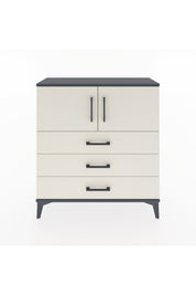 Arges Şifonyer 2 Raflı 3 Çekmeceli 2 Kapaklı 88x30x96 Antrasit-Aytaşı