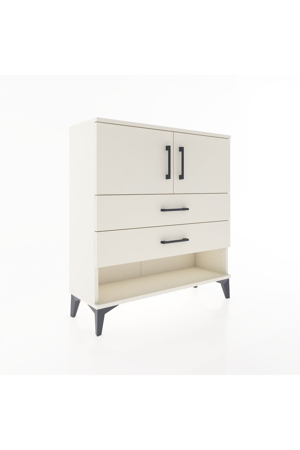 Arges Şifonyer 2 Raflı 2 Çekmeceli 2 Kapaklı 88x30x96 Aytaşı-Aytaşı