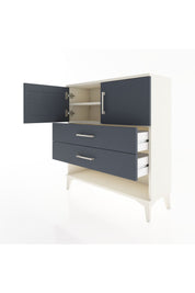 Arges Şifonyer 2 Raflı 2 Çekmeceli 2 Kapaklı 88x30x96 Aytaşı-Antrasit