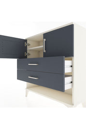 Arges Şifonyer 2 Raflı 2 Çekmeceli 2 Kapaklı 88x30x96 Aytaşı-Antrasit