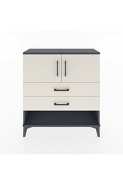 Arges Şifonyer 2 Raflı 2 Çekmeceli 2 Kapaklı 88x30x96 Antrasit-Aytaşı