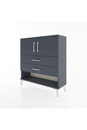 Arges Şifonyer 2 Raflı 2 Çekmeceli 2 Kapaklı 88x30x96 Antrasit-Antrasit