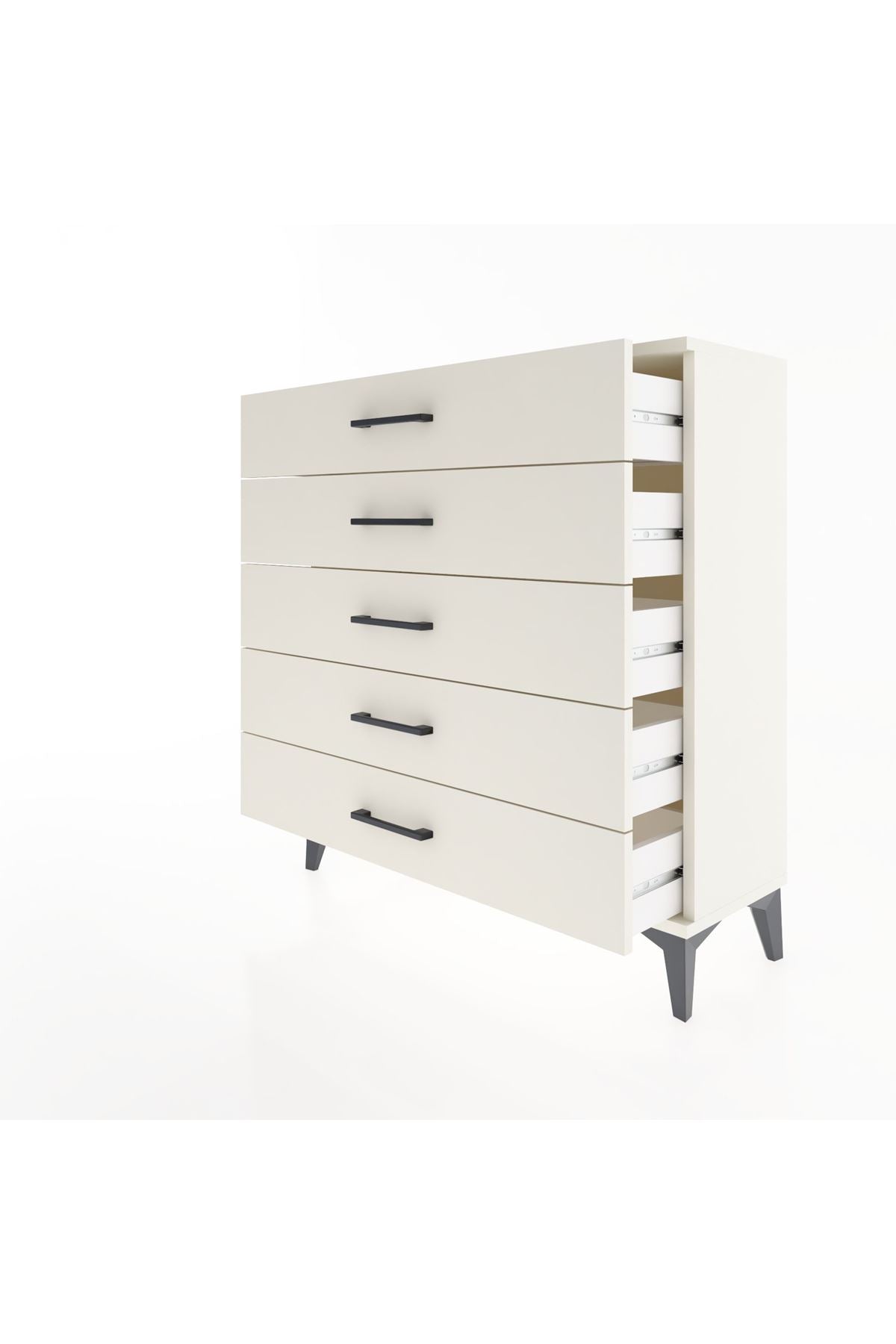 Arges Şifonyer 5 Çekmeceli 88x30x96 Aytaşı-Aytaşı