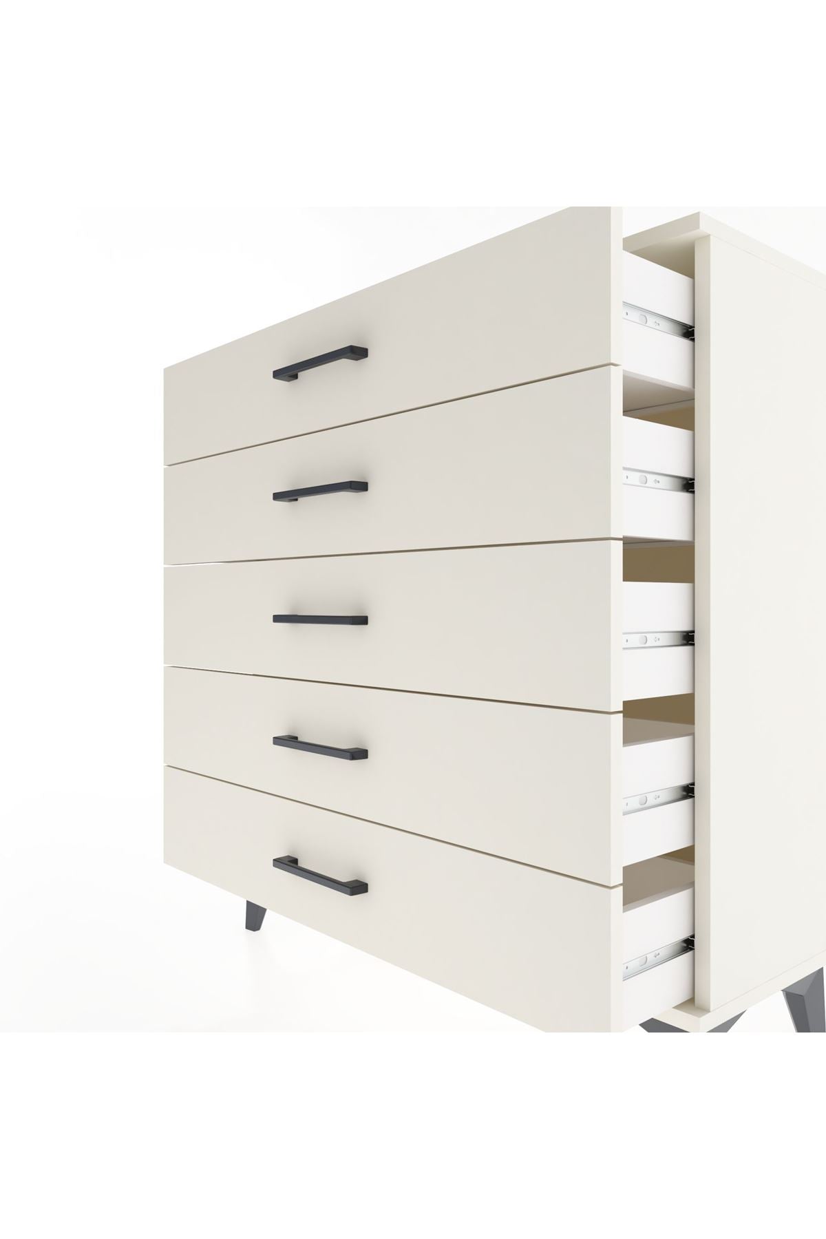 Arges Şifonyer 5 Çekmeceli 88x30x96 Aytaşı-Aytaşı