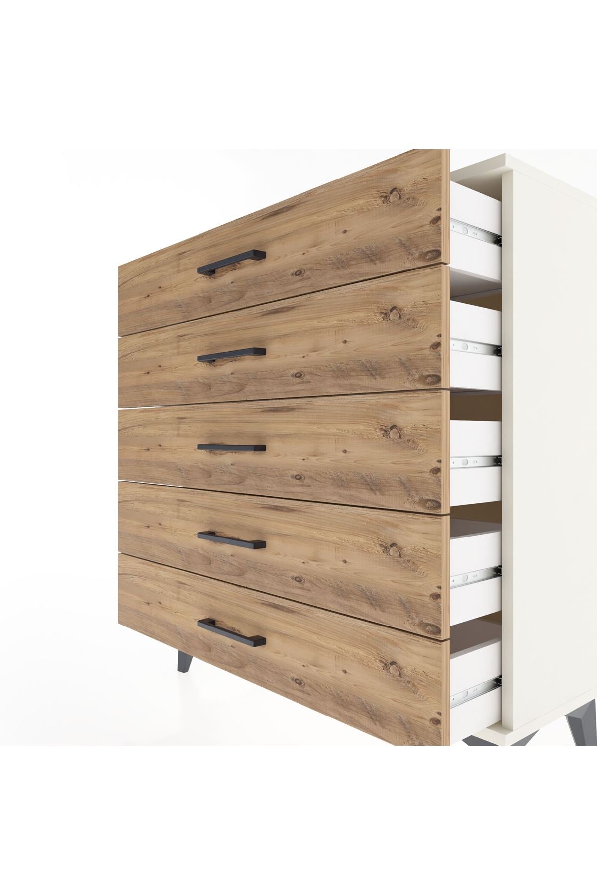 Arges Şifonyer 5 Çekmeceli 88x30x96 Aytaşı-Çam