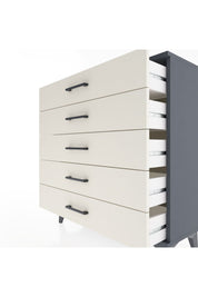 Arges Şifonyer 5 Çekmeceli 88x30x96 Antrasit-Aytaşı