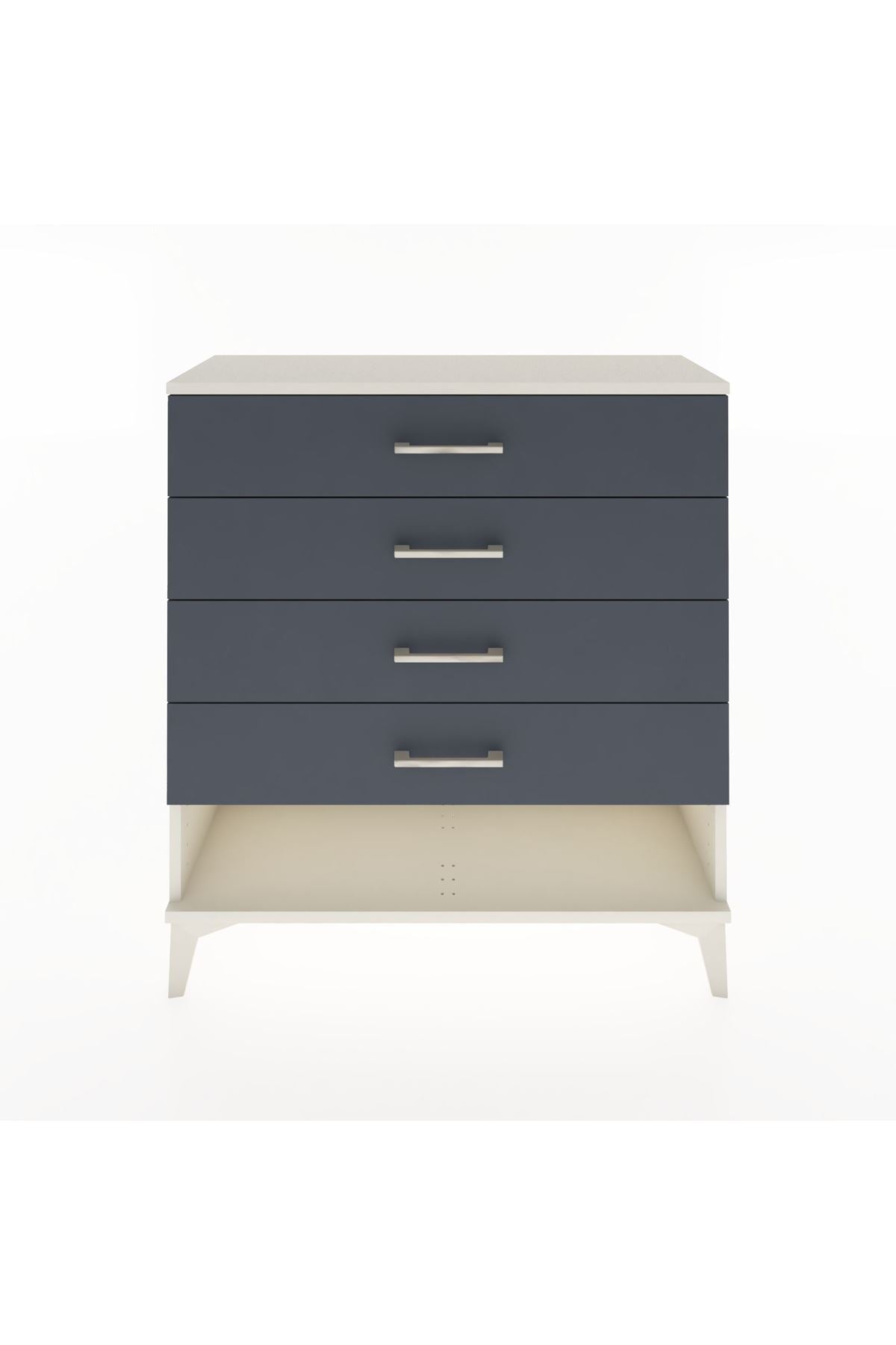 Arges Şifonyer 4 Çekmeceli 88x30x96 Aytaşı-Antrasit