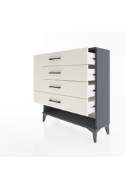 Arges Şifonyer 4 Çekmeceli 88x30x96 Antrasit-Aytaşı