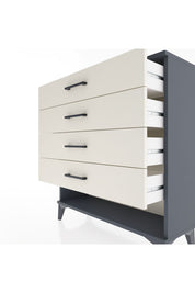 Arges Şifonyer 4 Çekmeceli 88x30x96 Antrasit-Aytaşı