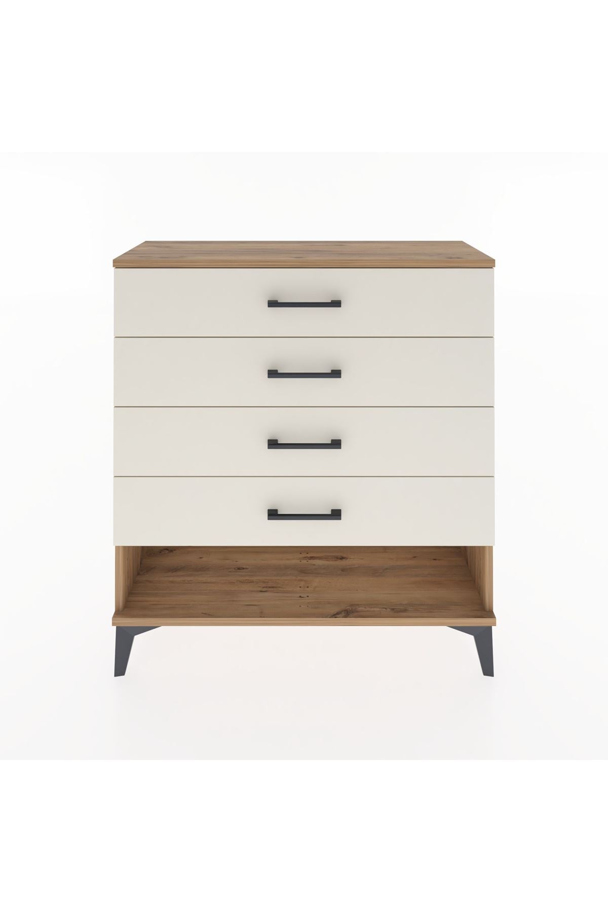 Arges Şifonyer 4 Çekmeceli 88x30x96 Çam-Aytaşı