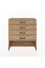 Arges Şifonyer 4 Çekmeceli 88x30x96 Çam-Çam