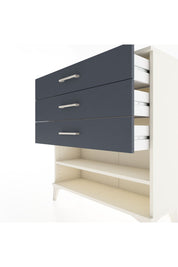 Arges Şifonyer Tek Raflı 3 Çekmeceli 88x30x96 Aytaşı-Antrasit