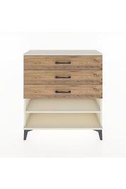 Arges Şifonyer Tek Raflı 3 Çekmeceli 88x30x96 Aytaşı-Çam