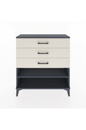 Arges Şifonyer Tek Raflı 3 Çekmeceli 88x30x96 Antrasit-Aytaşı