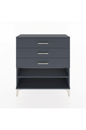 Arges Şifonyer Tek Raflı 3 Çekmeceli 88x30x96 Antrasit-Antrasit