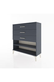 Arges Şifonyer Tek Raflı 3 Çekmeceli 88x30x96 Antrasit-Antrasit