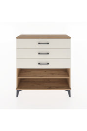 Arges Şifonyer Tek Raflı 3 Çekmeceli 88x30x96 Çam-Aytaşı