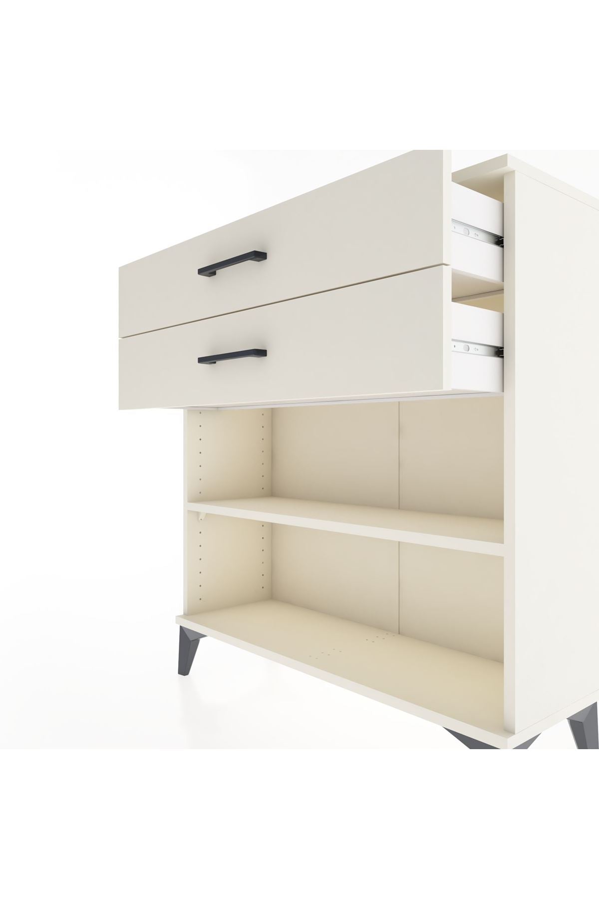 Arges Şifonyer Tek Raflı 2 Çekmeceli 88x30x96 Aytaşı-Aytaşı