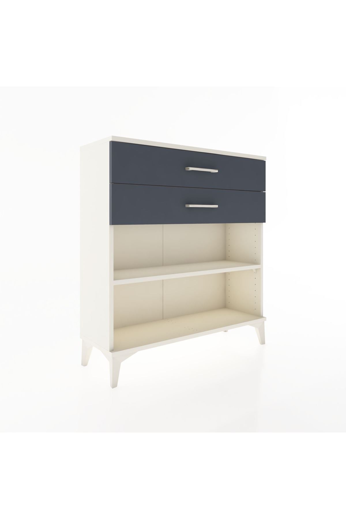 Arges Şifonyer Tek Raflı 2 Çekmeceli 88x30x96 Aytaşı-Antrasit