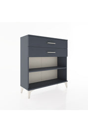 Arges Şifonyer Tek Raflı 2 Çekmeceli 88x30x96 Antrasit-Antrasit