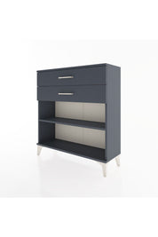 Arges Şifonyer Tek Raflı 2 Çekmeceli 88x30x96 Antrasit-Antrasit