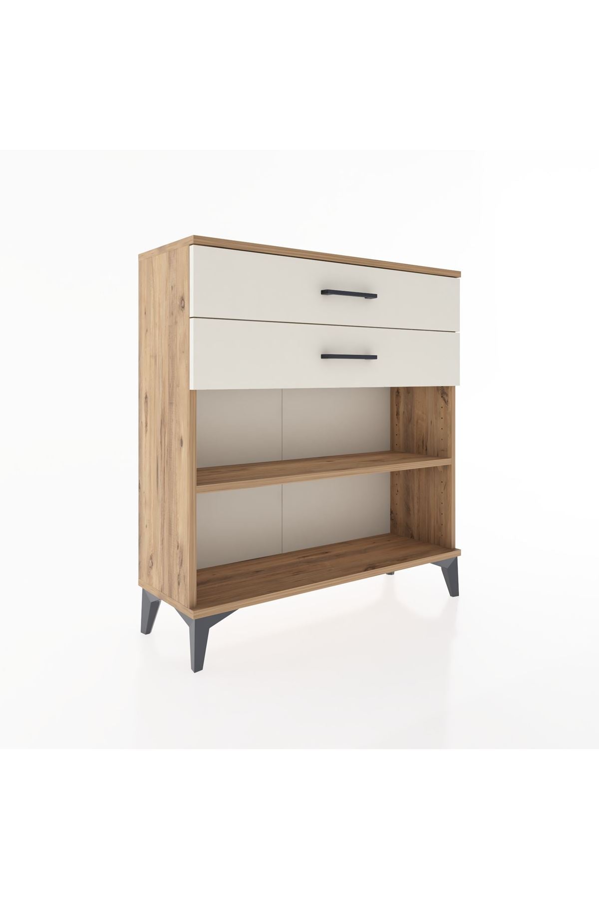 Arges Şifonyer Tek Raflı 2 Çekmeceli 88x30x96 Çam-Aytaşı