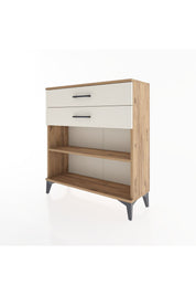 Arges Şifonyer Tek Raflı 2 Çekmeceli 88x30x96 Çam-Aytaşı