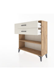 Arges Şifonyer Tek Raflı 2 Çekmeceli 88x30x96 Çam-Aytaşı