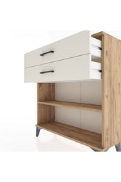 Arges Şifonyer Tek Raflı 2 Çekmeceli 88x30x96 Çam-Aytaşı