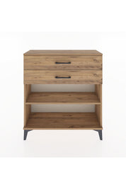 Arges Şifonyer Tek Raflı 2 Çekmeceli 88x30x96 Çam-Çam