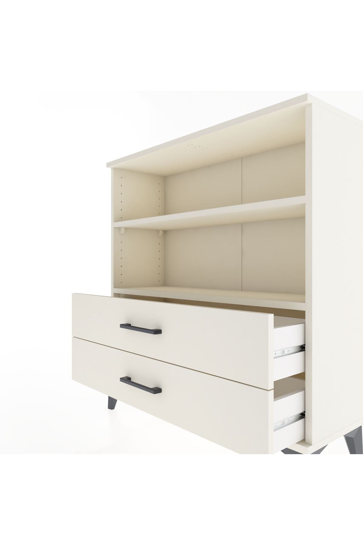 Arges Şifonyer 2 Raflı 2 Çekmeceli 88x30x96 Aytaşı-Aytaşı