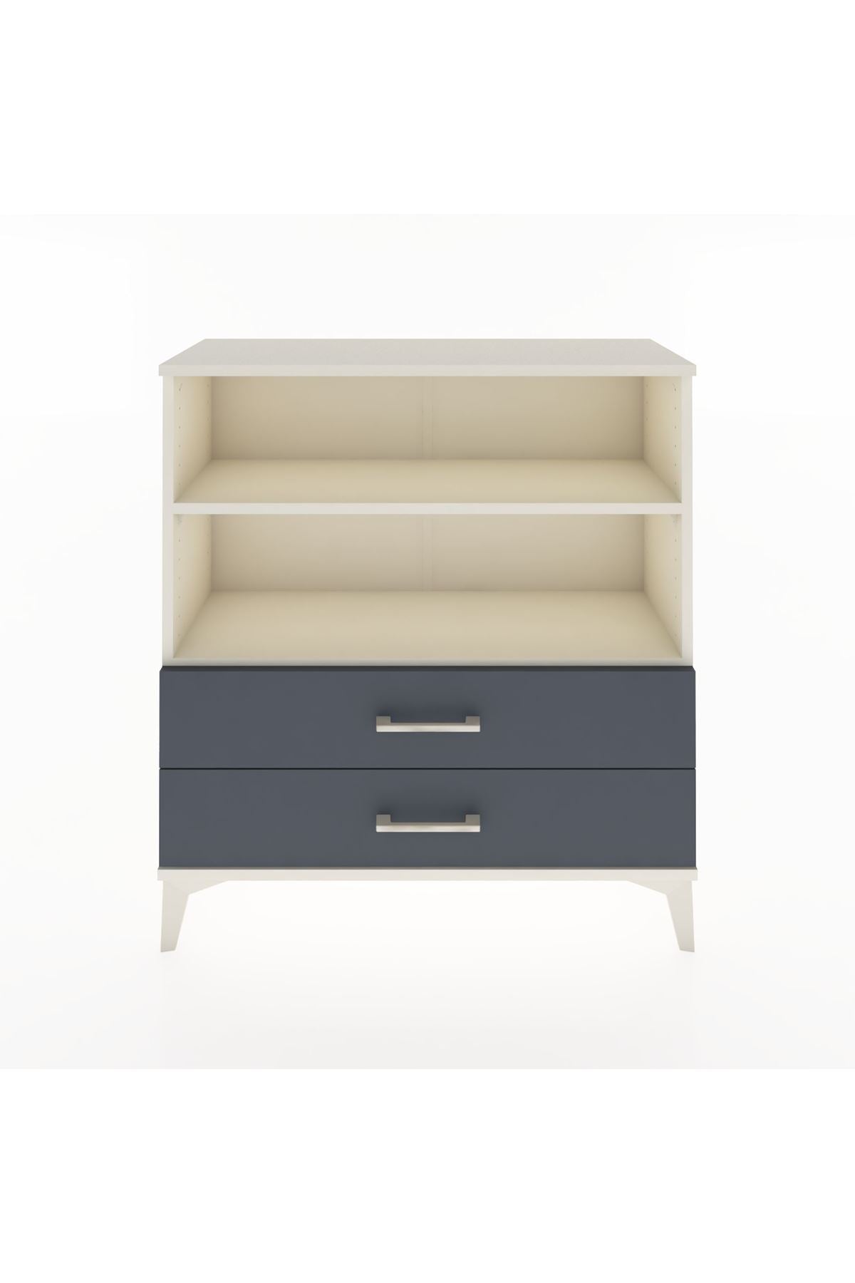 Arges Şifonyer 2 Raflı 2 Çekmeceli 88x30x96 Aytaşı-Antrasit