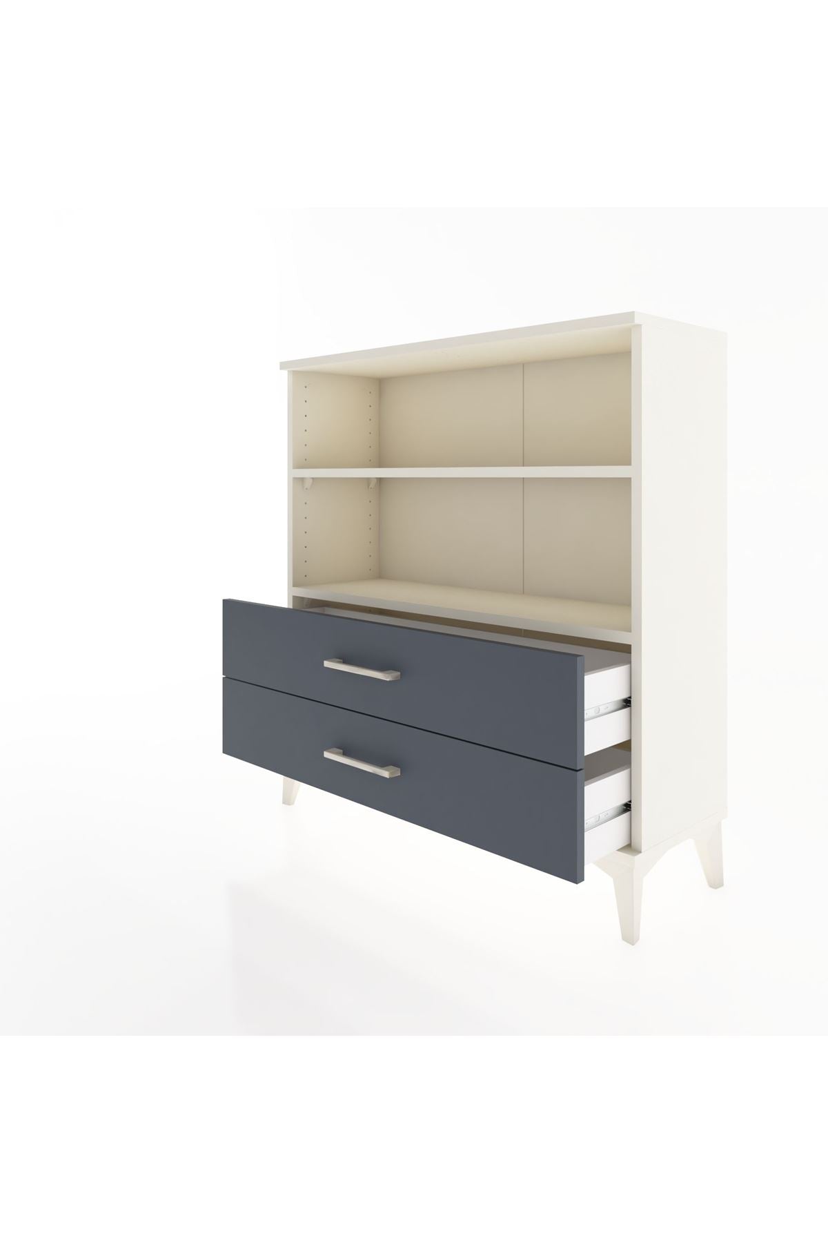 Arges Şifonyer 2 Raflı 2 Çekmeceli 88x30x96 - S04M005V2A