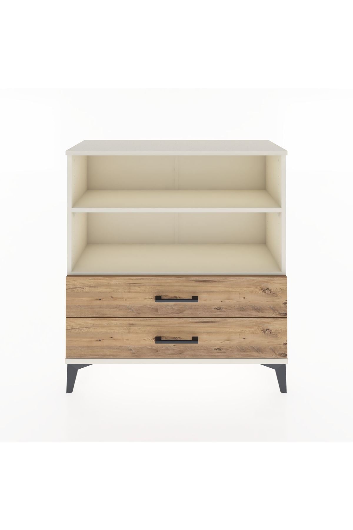 Arges Şifonyer 2 Raflı 2 Çekmeceli 88x30x96 - S04M005V3A