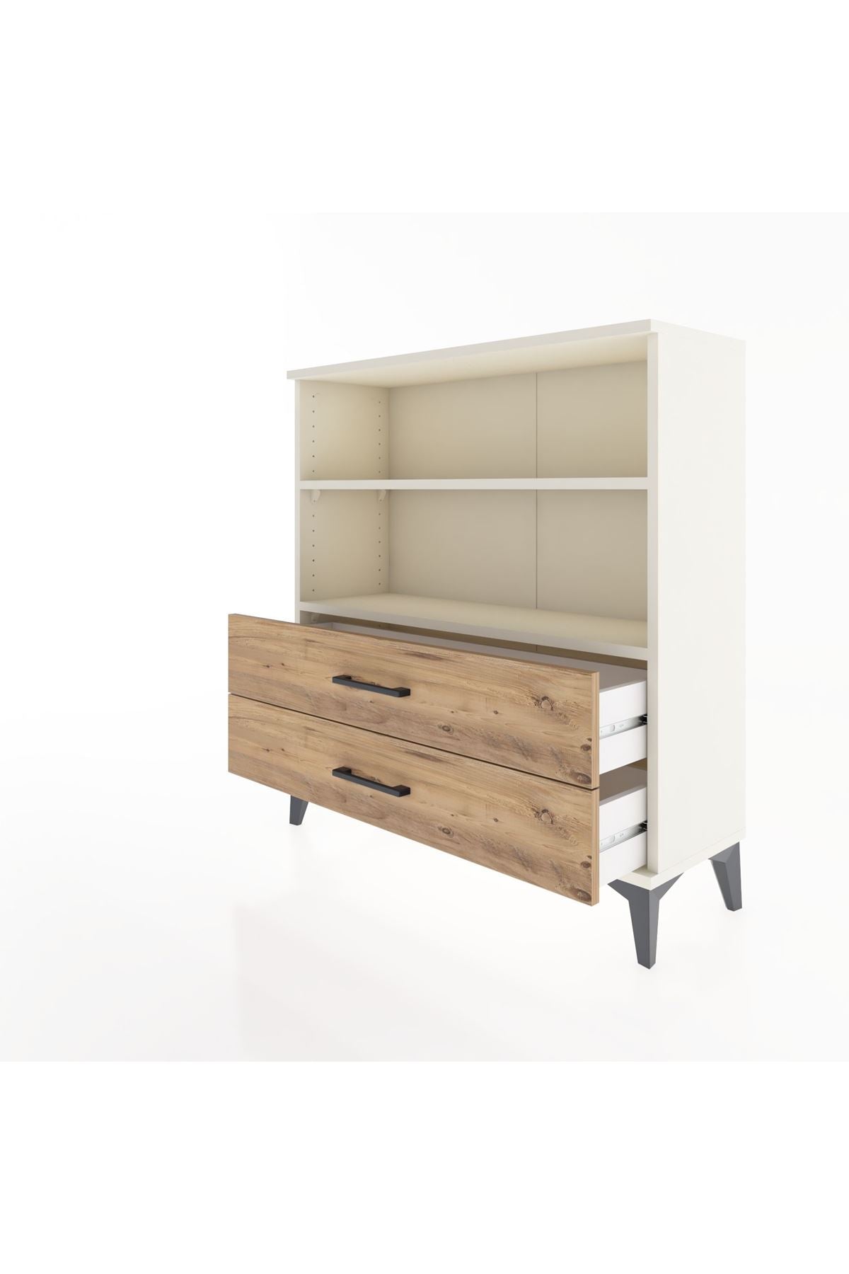 Arges Şifonyer 2 Raflı 2 Çekmeceli 88x30x96 Aytaşı-Çam