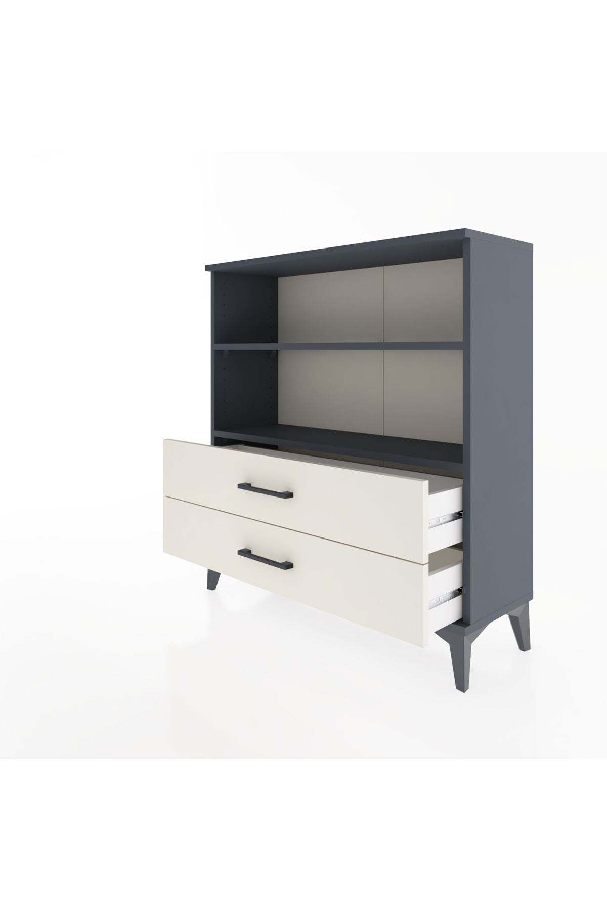 Arges Şifonyer 2 Raflı 2 Çekmeceli 88x30x96 - S04M005V4A