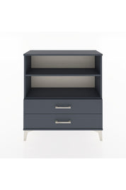 Arges Şifonyer 2 Raflı 2 Çekmeceli 88x30x96 Antrasit-Antrasit