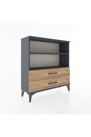 Arges Şifonyer 2 Raflı 2 Çekmeceli 88x30x96 - S04M005V6A