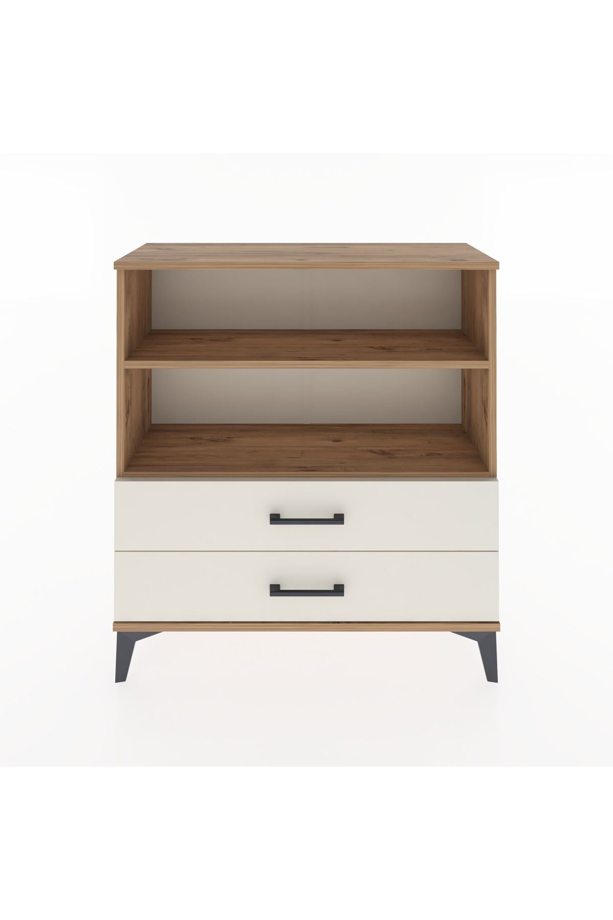 Arges Şifonyer 2 Raflı 2 Çekmeceli 88x30x96 Çam-Aytaşı