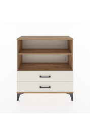 Arges Şifonyer 2 Raflı 2 Çekmeceli 88x30x96 Çam-Aytaşı