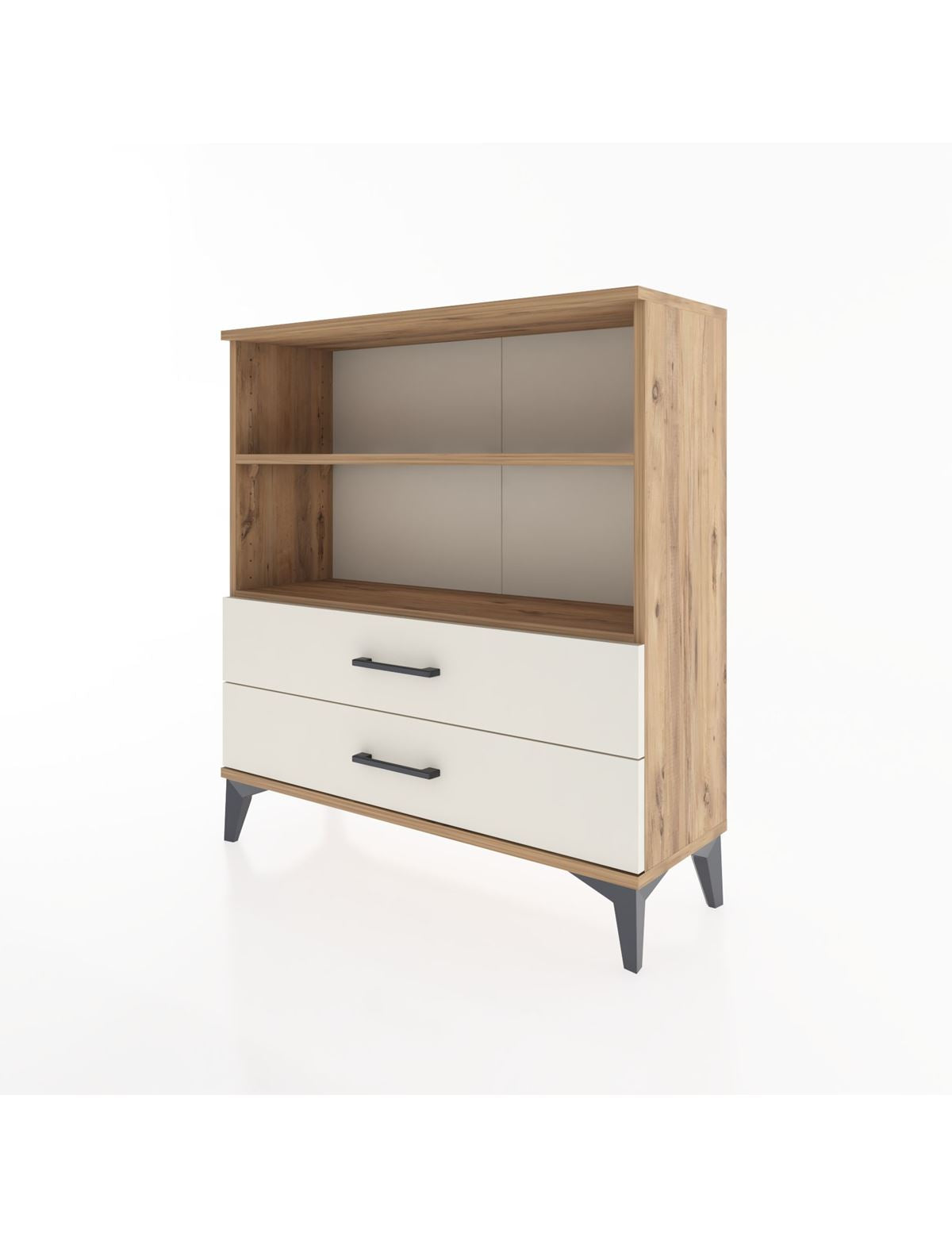 Arges Şifonyer 2 Raflı 2 Çekmeceli 88x30x96 - S04M005V7A