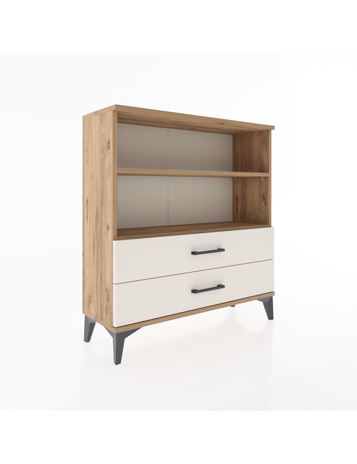 Arges Şifonyer 2 Raflı 2 Çekmeceli 88x30x96 - S04M005V7A