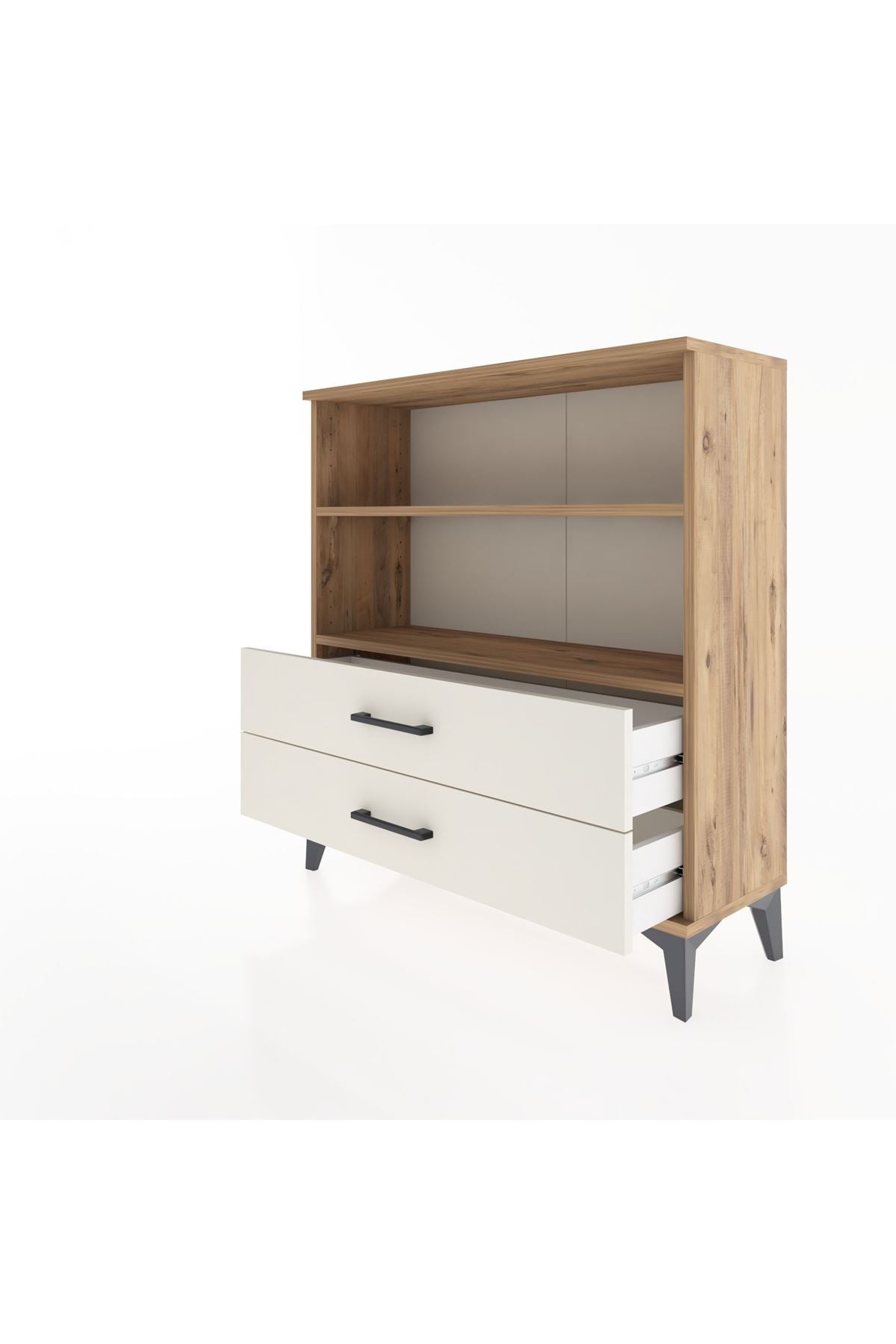 Arges Şifonyer 2 Raflı 2 Çekmeceli 88x30x96 - S04M005V7A