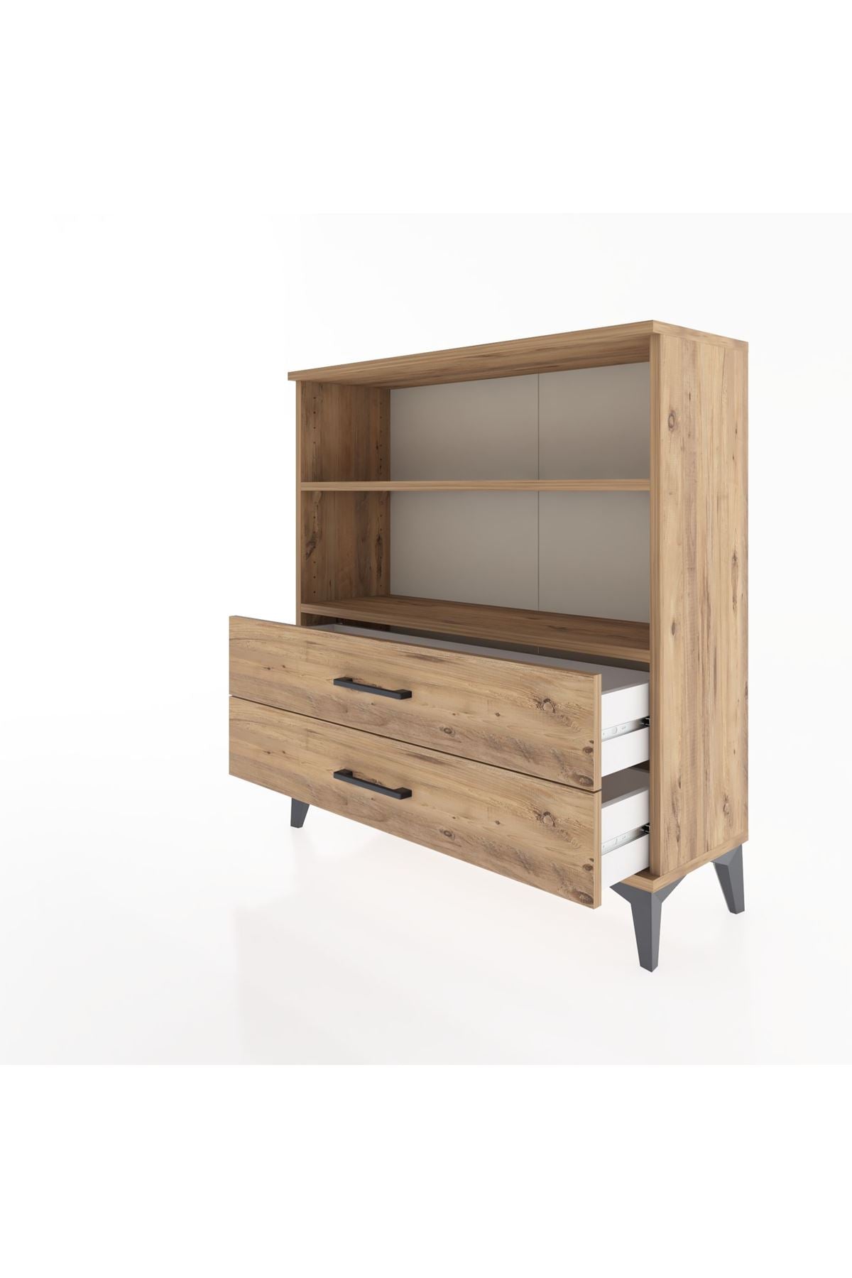 Arges Şifonyer 2 Raflı 2 Çekmeceli 88x30x96 - S04M005V9A