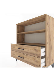 Arges Şifonyer 2 Raflı 2 Çekmeceli 88x30x96 Çam-Çam