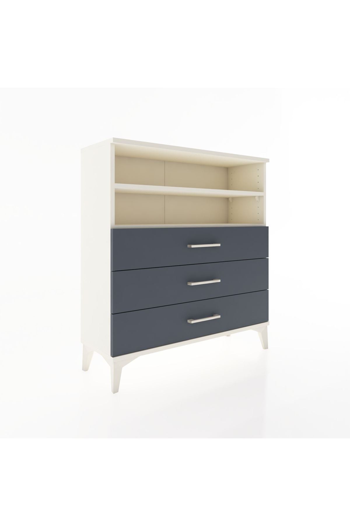 Arges Şifonyer 2 Raflı 3 Çekmeceli 88x30x96 Aytaşı-Antrasit